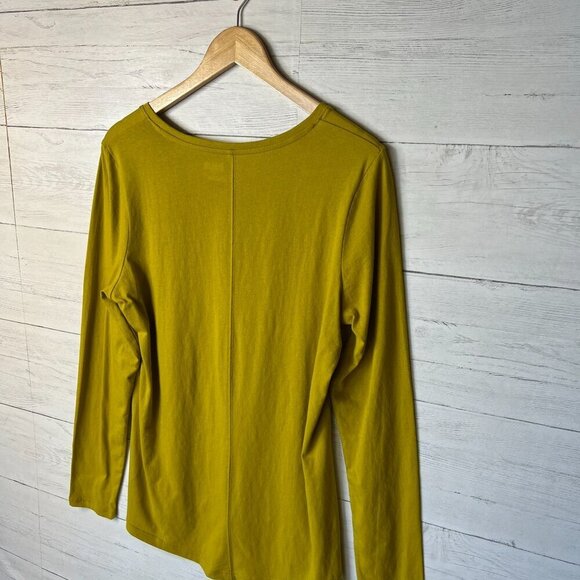 Duluth Trading Co Shirt Womens Size Large Chartreuse Long Sleeve Tee Gorpcore - Picture 11 of 16